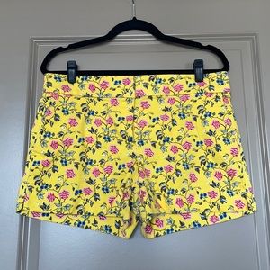 LOFT yellow floral shorts